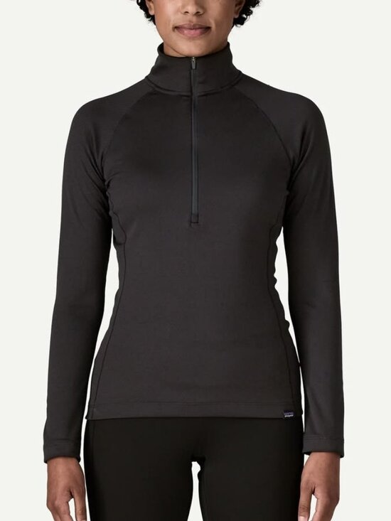 Patagonia Tops - Patagonia Women's Capilene Midweight Zip-Neck Pullover in Black Size Large